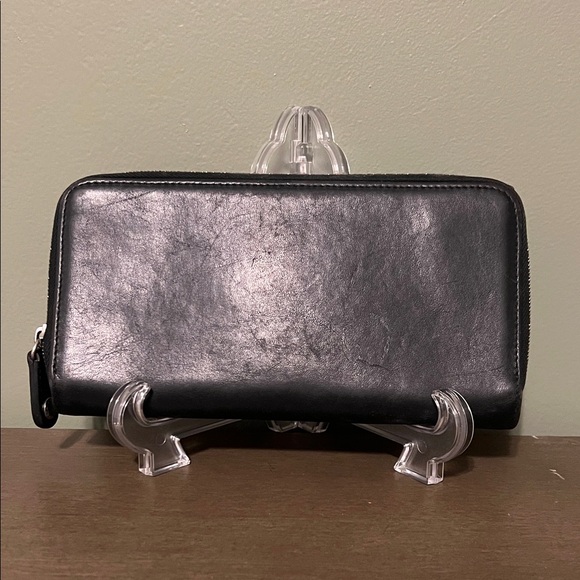 Coach Black Leather Wallet Vintage - Picture 3 of 10